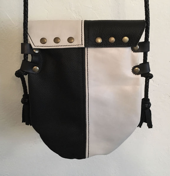 Black & Bone Harlequin Event/Walking Leather Crossbody Bag, Medium