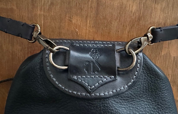 Rob Roy Style Sporran with Cut work Celtic Knot Pattern. Black & Lovat ...