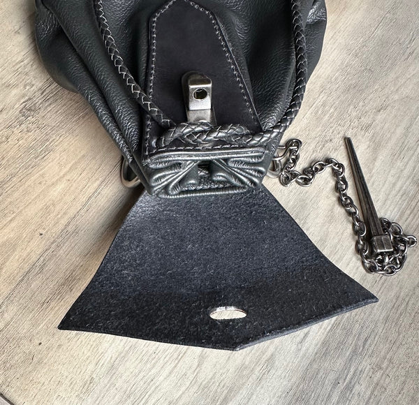 Sporran, Black 18th Century Style with Pin Lock