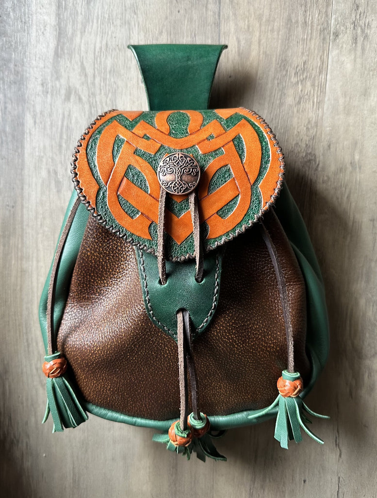 "Ranger of East" Green & Tan 18th Century Sporran