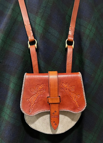 2 in 1 "Fairy Cattle" Viking/Dwarven Belt Pouch/Purse Sporran