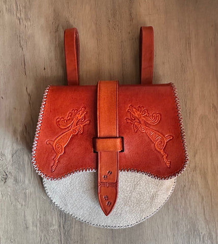 2 in 1 "Fairy Cattle" Viking/Dwarven Belt Pouch/Purse Sporran