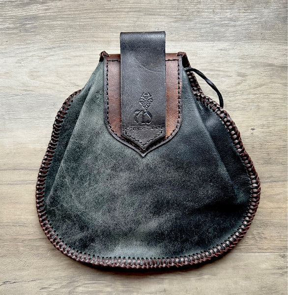 Sporran Black & Brown, Rustic Rob Roy Style