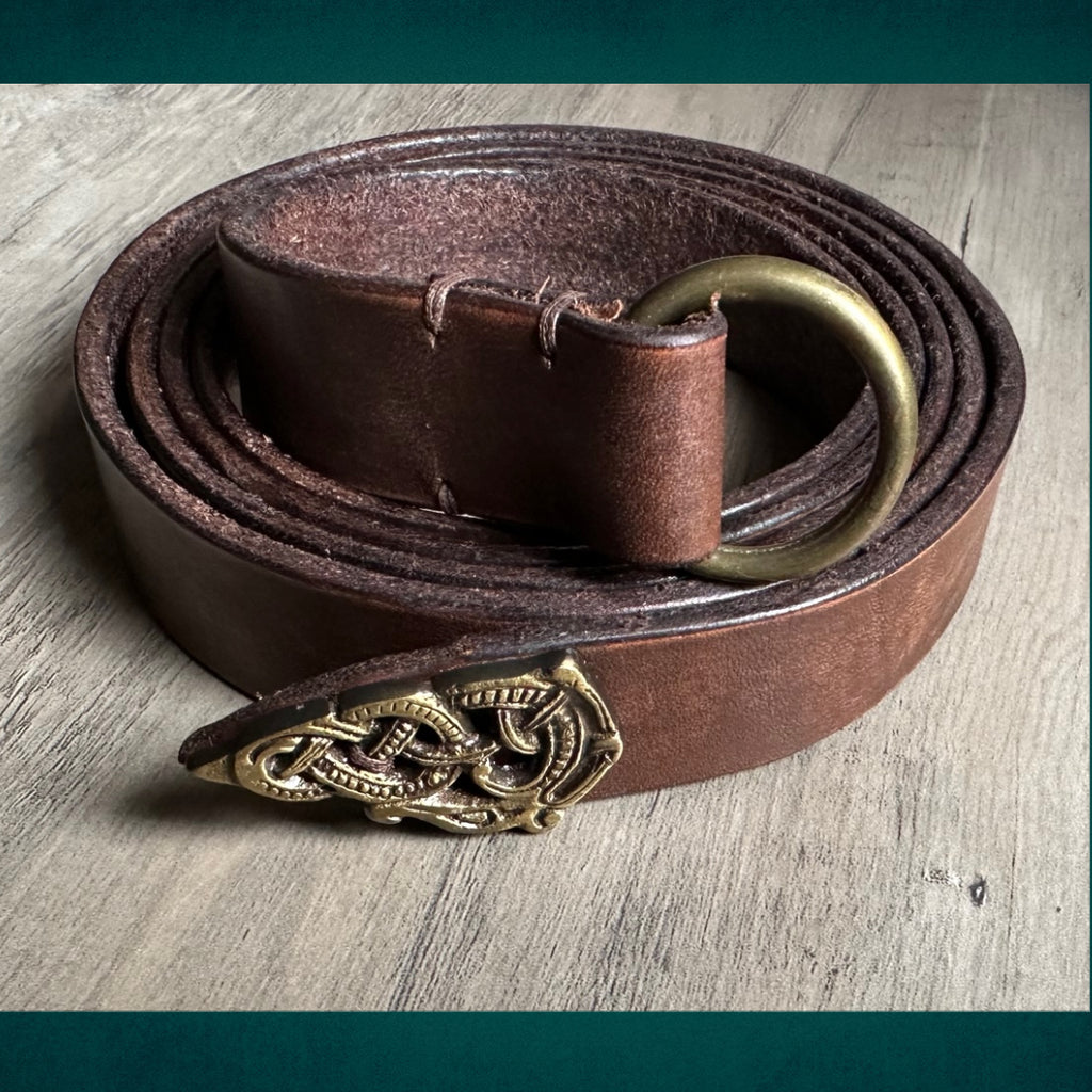Fibbia Per Cintura Western Con Drago - Urban Backwoods - Metallo 40x80mm - Adatta Per Cinture Fino A 4cm