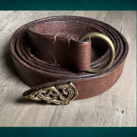 Viking & Middles Ages Belt w/Dragon Belt Tip