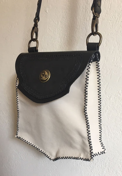 Black & White Renaissance Purse/Crossbody Bag