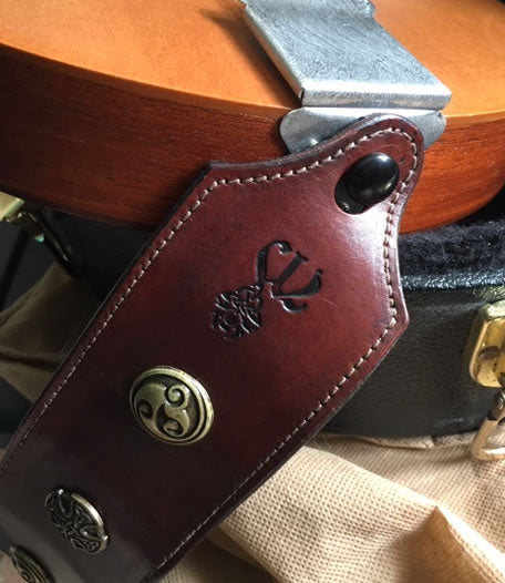 Leather Celtic Guitar/Mandolin Strap
