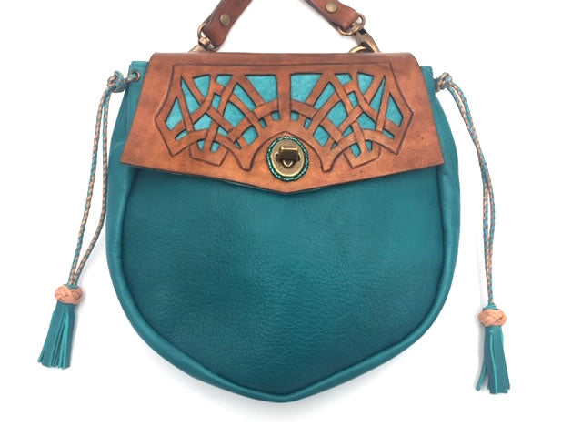 Shiraleah Chicago Vegan Leather Crossbody Purse Bag Turquoise Medium | eBay