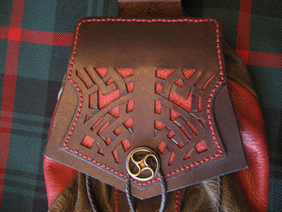 Sporran #22, Rob Roy Style with Cut work Celtic Knot Pattern ...