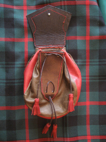 Sporran #22, Rob Roy Style with Cut work Celtic Knot Pattern